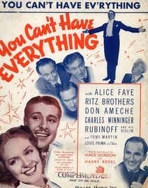 You Can't Have Everything - Song Featuring Alice Faye - Ritz Brothers - Don Ameche - Charles Winninger - Rubinoff and his Violin