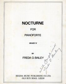 Nocturne - For Pianoforte - Grade IV