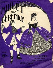Handel - Minuet from Berenice - Violin and cello ad lib. -  Banks sixpenny edition No. 188