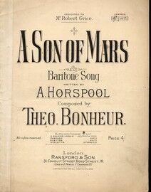 A Son of Mars - Baritone Song
