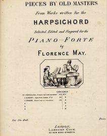 Greene - Minuet with Two Variations - Pieces by Old Masters - From Works written for the Harpsichord - Piano Solo