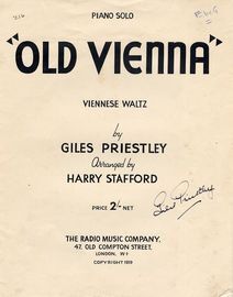 Old Vienna - Viennese Waltz - Piano Solo