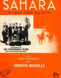Sahara - An Eastern picture song fox- trot featuring The Temperance Severn