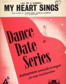 (All of a Sudden) My Heart Sings - Dance Date Series - Specially Arranged by Gordon Rees for any Combination