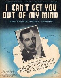 I Can't Get You Out of My Mind - Song featuring Maurice Winnick