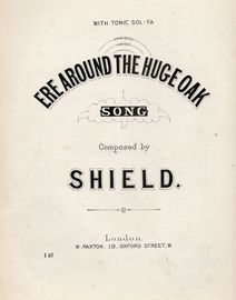 Ere around the Huge Oak - Song with Tonic Sol-fa - Paxton Edition No. 121
