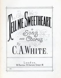 Tell Me, Sweetheart - Song and Chorus - Paxton Edition No. 771
