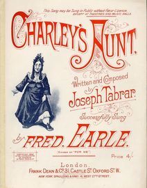 Charley's Aunt - Successfully sung by Fred. Earle