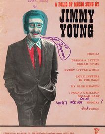 A Folio of Music Sung by Jimmy Young - For Piano an Voice with Guitar chord boxes