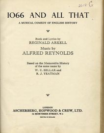 1066 and all That - A Musical Comedy of English History - Vocal Score
