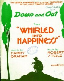 Down and Out - Vocal Duet (with piano accompaniment) - From 'Whirled into Happiness'