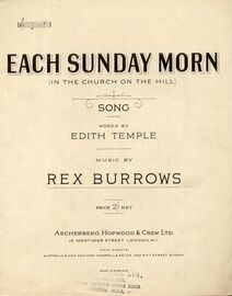 Each Sunday Morn (In the Church on the Hill) - Song