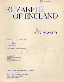 Elizabeth of England - Song  - In the key of B flat major
