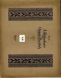 A repertoire for Organ Recitals - Paxton's Edition - No. 22013 - Vol 2.