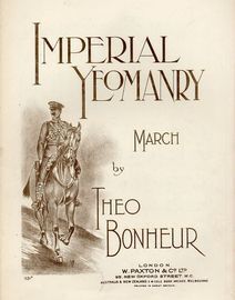 Imperial Yeomanry - March for Piano Solo - Paxton edition No. 1131
