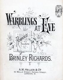 Warblings at Eve - Romance - Piano Solo