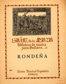 Biblioteca de Musica para Guitarra - Rondena - 19900