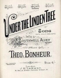 Under The Linden Tree - Song  in the key of F major