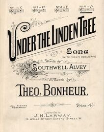 Under The Linden Tree - Song  in the key of G major for High Voice