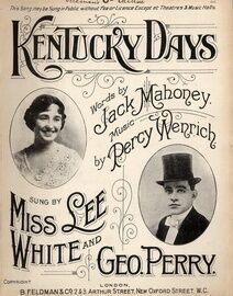 Kentucky Days - Song featuring Miss Lee White and Geo. Perry