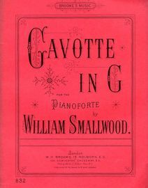 Gavotte in G - For the Pianoforte - Broome edition no. 832