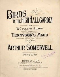 Birds in the High Hall Garden - Song from "A Cycle of Songs" from Tennyson's Maud
