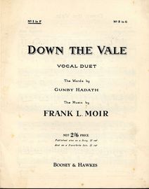 Down The Vale - Vocal Duet - In the key of F major