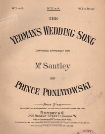 The Yeoman's Wedding Song - Song in the key of A Major for Medium Voice
