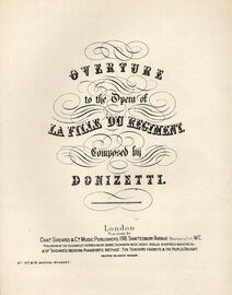 La Figlia Del Reggimento - Overture to the Opera of "La Fille du Regiment"