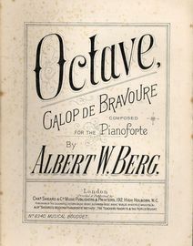 Octave - Galop de Bravoure - Composed for the Pianoforte - Musical Bouquet - No. 8340