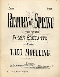 Return of Spring - Retour De Printemps Polka Brillante - Pour Piano Par