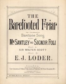 The Barefooted Frair  - The Celebrated Braitone Song Sung By Mr. Santley and Signor Foli