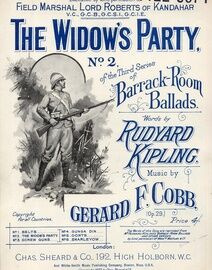 The Widow's Party (Op. 29) - No. 2 of the Third Series of Barrack Room Ballads in the Key of C for Low Voice - Dedicated to Field Marshal Lord Roberts