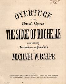 Overture to "The Seige of Rochelle - Piano Solo