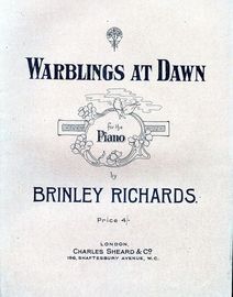 Warblings at Dawn for Piano