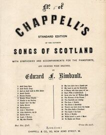 Bonnie Dundee - Song with full lyrics - No. 5  from Chappell's Standard Edition of the favourite Songs of Scotland with Choruses when required