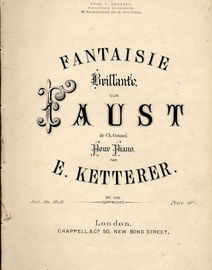 Fantaisie Brillante sur Faust - Pour Piano - Op. 128
