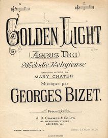 Golden Light (Agnus Dei) - Song in the key of D major for Lower voice