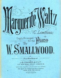 Marguerite Waltz - Easily arranged for the Piano