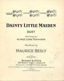 Dainty Little Maiden - Vocal Duet - No. 1 in Key of E flat