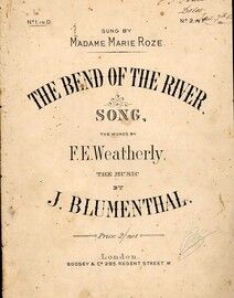 The Bend of the River - Song in the key of D major for low voice - Sung by Madame Marie Roze