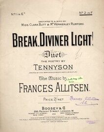 Break Diviner Light! - Vocal Duet - In the key of F major for high voice