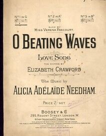 O Beating Waves - Love Song in the key of G major for Low voice