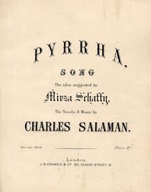 Pyrrha - Song - With Piano Accompaniment