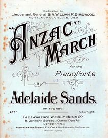 "Anzac" March for Piano