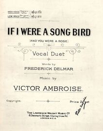 If i Were a Song Bird (And Yoru Were a Rose) - Vocal Duet