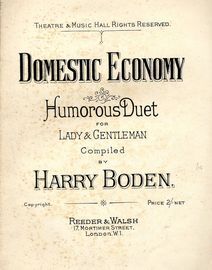 Domestic Economy - Humorous Duet for Lady and Gentleman