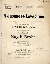 A Japanese Love Song - For Low Voice - In the Key of D Minor