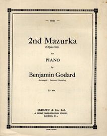 Godard - 2nd Mazurka (Op. 54) - Piano Solo