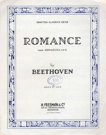 Beethoven - Romance from Sonatina in G - Piano Solo - Grafton Classics No. 139
